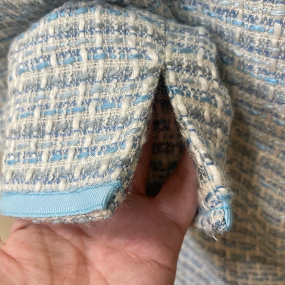 Women’s Jacket, Together, Size: 4, Color: Off-white/various blues, Front-Pockets - Picture 10 of 14